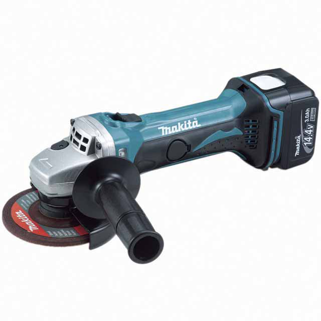 Аккумуляторная углошлифовальная машина MAKITA DGA450RFE (14.4В,2*3 Аккумуляторная углошлифовальная машина MAKITA DGA450RFE (14.4В,2*3.0Ач(Li-Ion),115х22мм,10000об/мин,кейс)